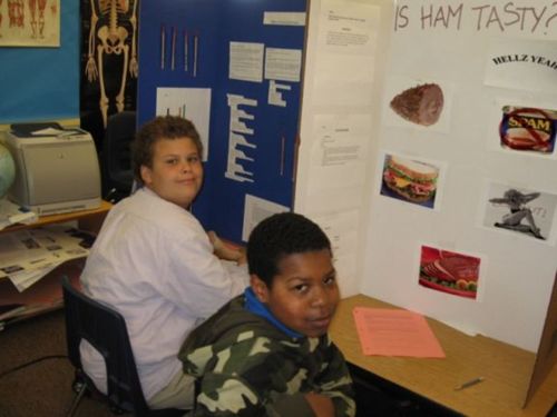 Cutting-edge science from a non-religious science fair...