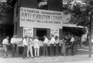 Martin's Booth at the Scopes Trial, 1925
