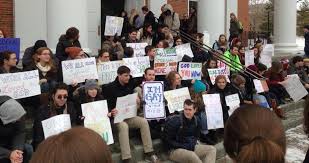 Student Demonstration at Wheaton