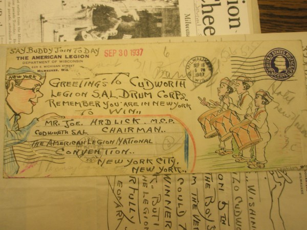 A memento from a Milwaukee-area Sons of the American Legion Marching Band trip to the national championships.