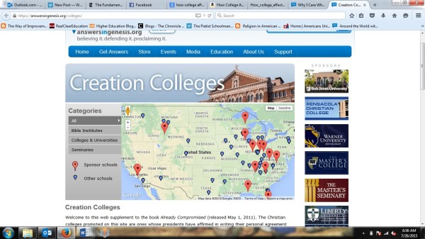 creation colleges screenshot