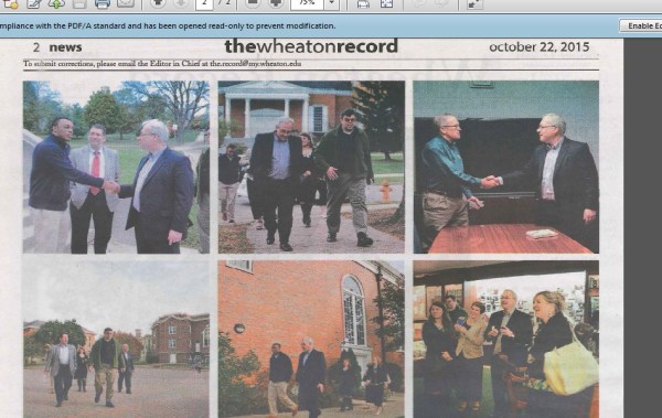 Pettit visits wheaton 2