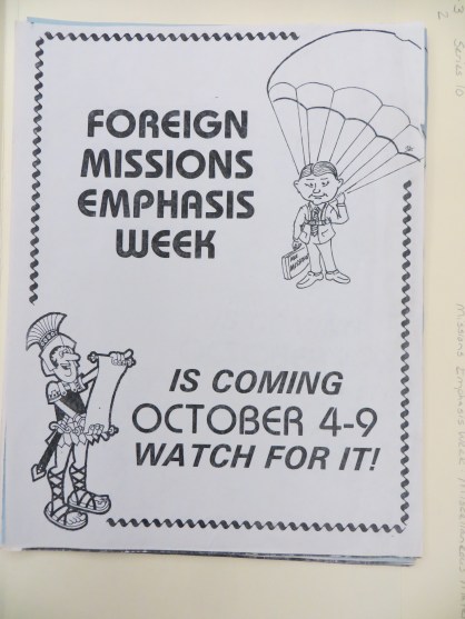 missions flier