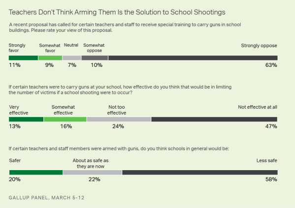 gallup on teachers with guns