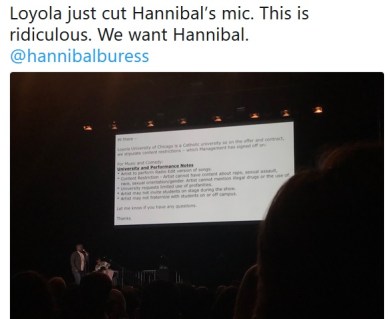 hannibal buress tweet loyola