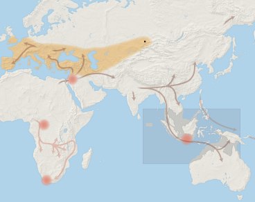 human history map