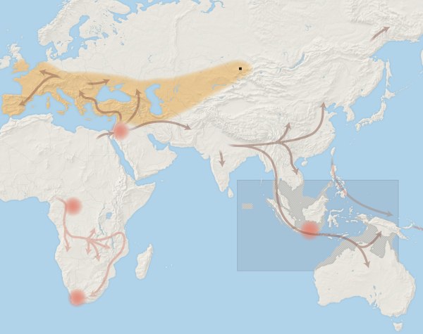 human history map