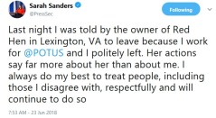 sarah-sanders-tweet-red-hen