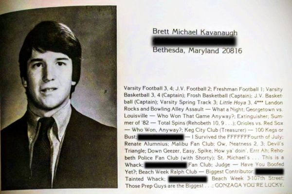 kavanaugh yearbook photo