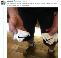 nike sock protest