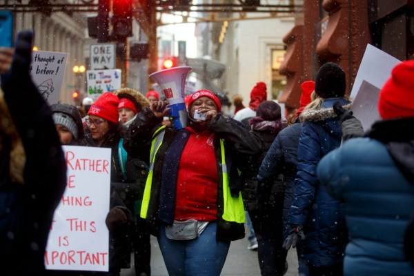 chicago charter strike