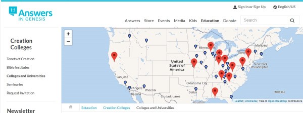 CREATION COLLEGE MAP