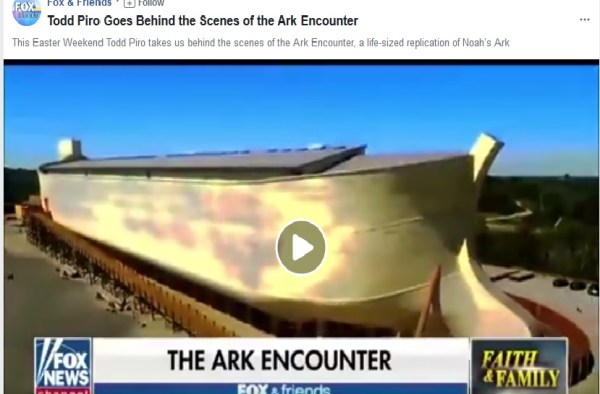 fox n friends at the ark encounter