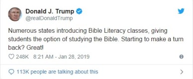 Trump bible tweet