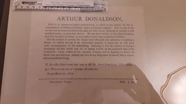 arthur donaldson school announcement