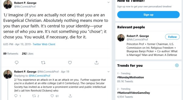 robert george christian colleges