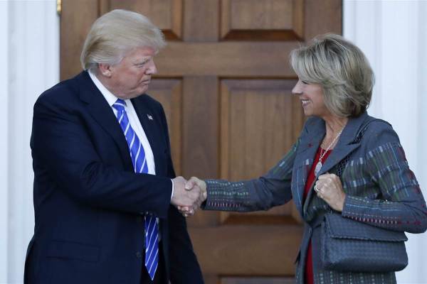 Trump and devos